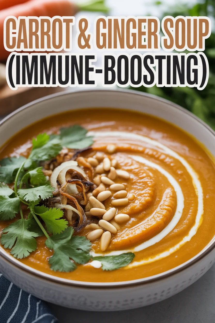 Carrot & Ginger Soup (Immune-Boosting)