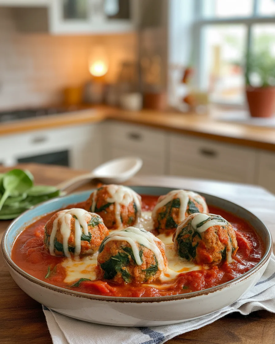 turkey spinach meatballs