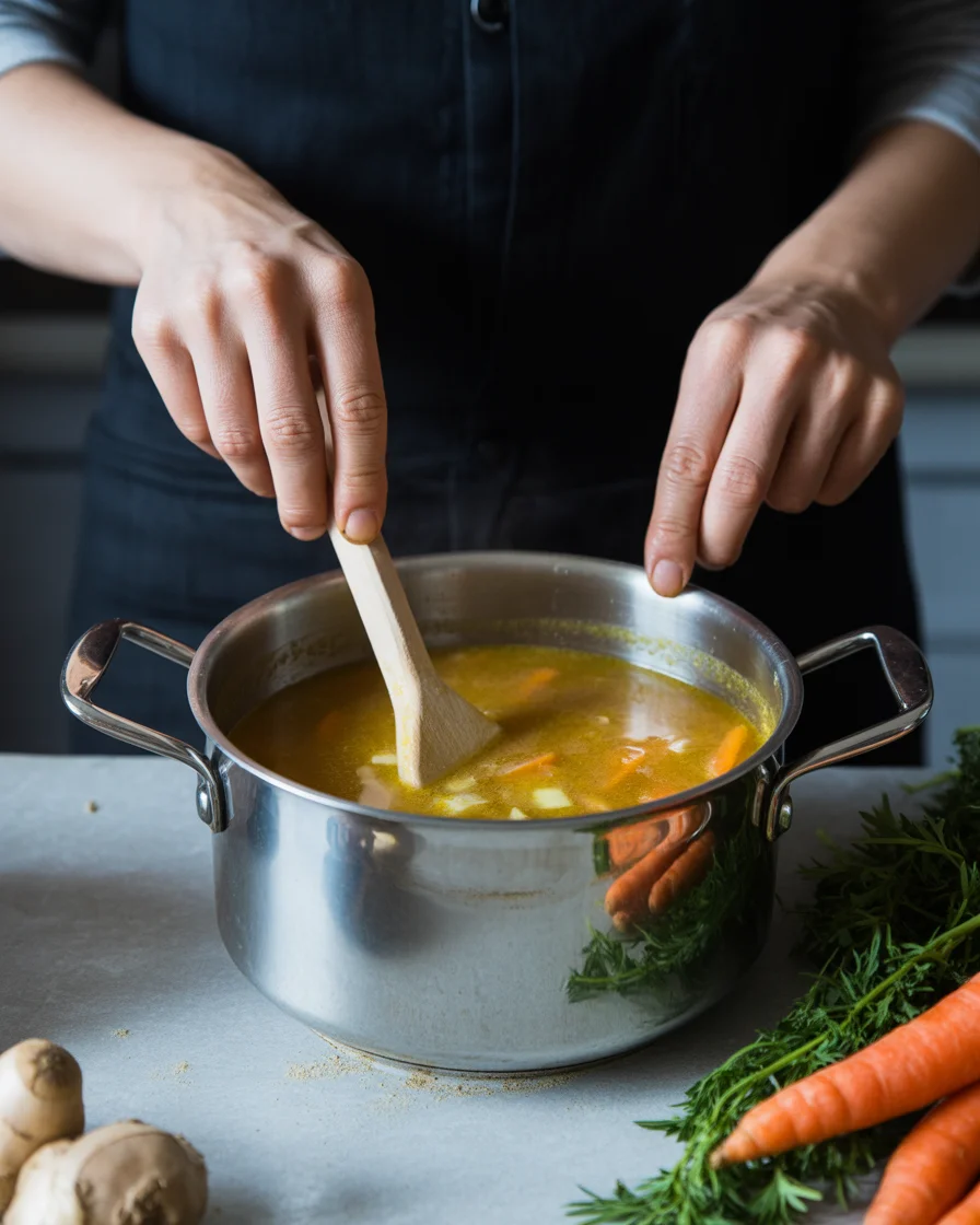 Carrot & Ginger Soup (Immune-Boosting)
