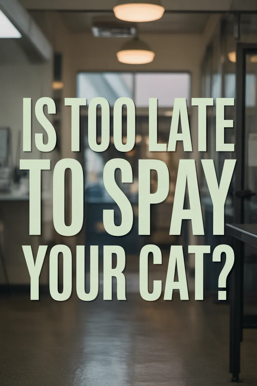 when is it too late to spay a cat