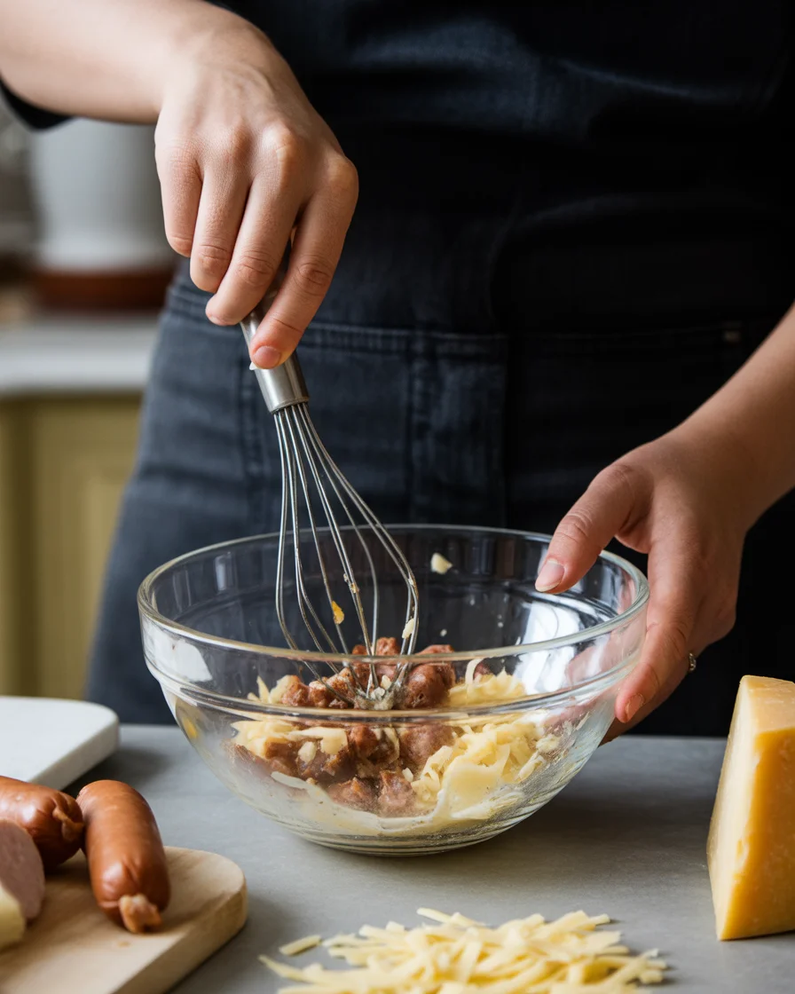 Sausage and Cheese Crescent Ring