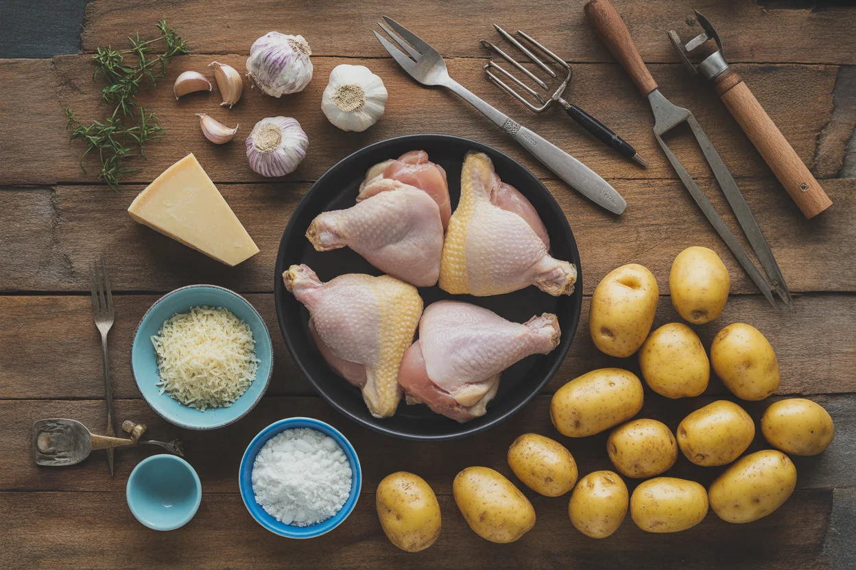 Delicious Garlic Parmesan Crockpot Chicken and Potatoes Made Easy