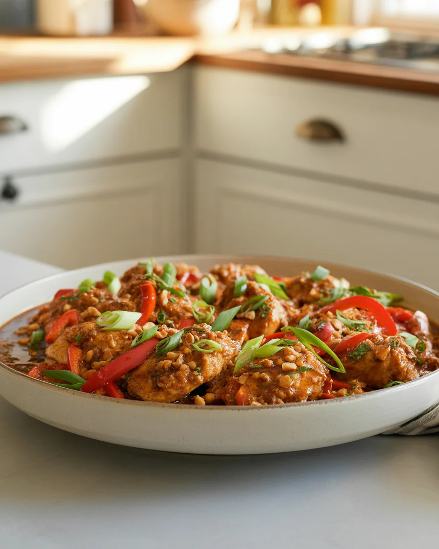 Delicious Low Carb Peanut Chicken Skillet in Just 30 Minutes
