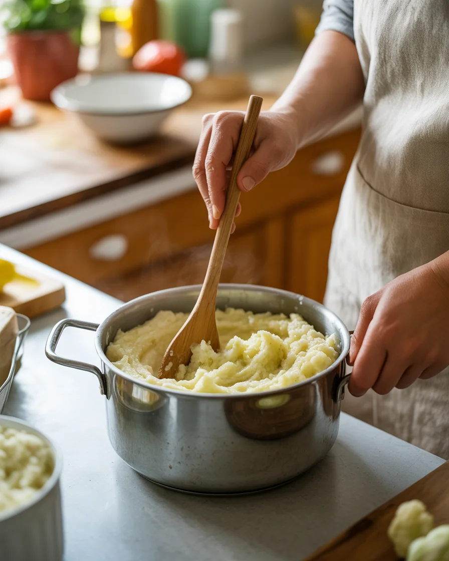 Cauliflower Mash with Keto Gravy