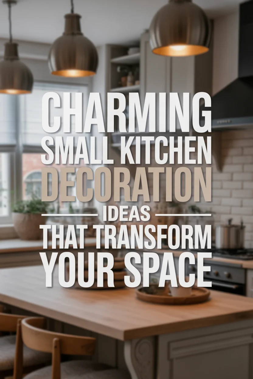 Charming Small Kitchen Decoration Ideas That Transform Your Space