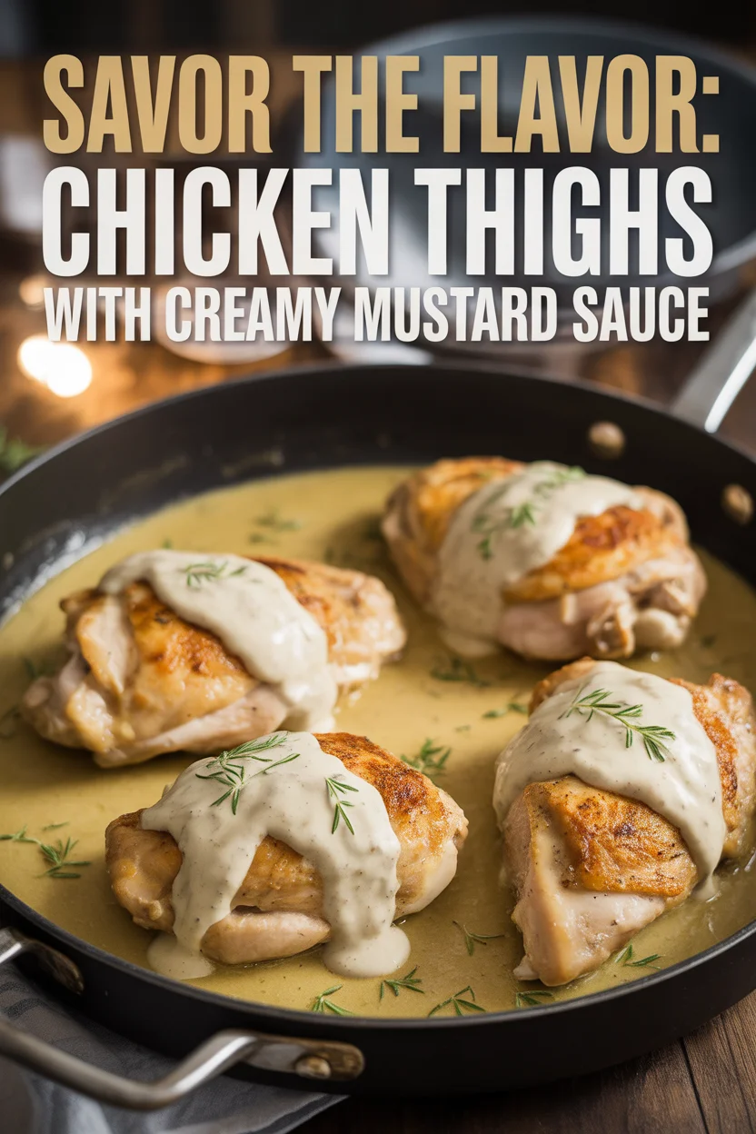 Chicken Thighs with Creamy Mustard Sauce