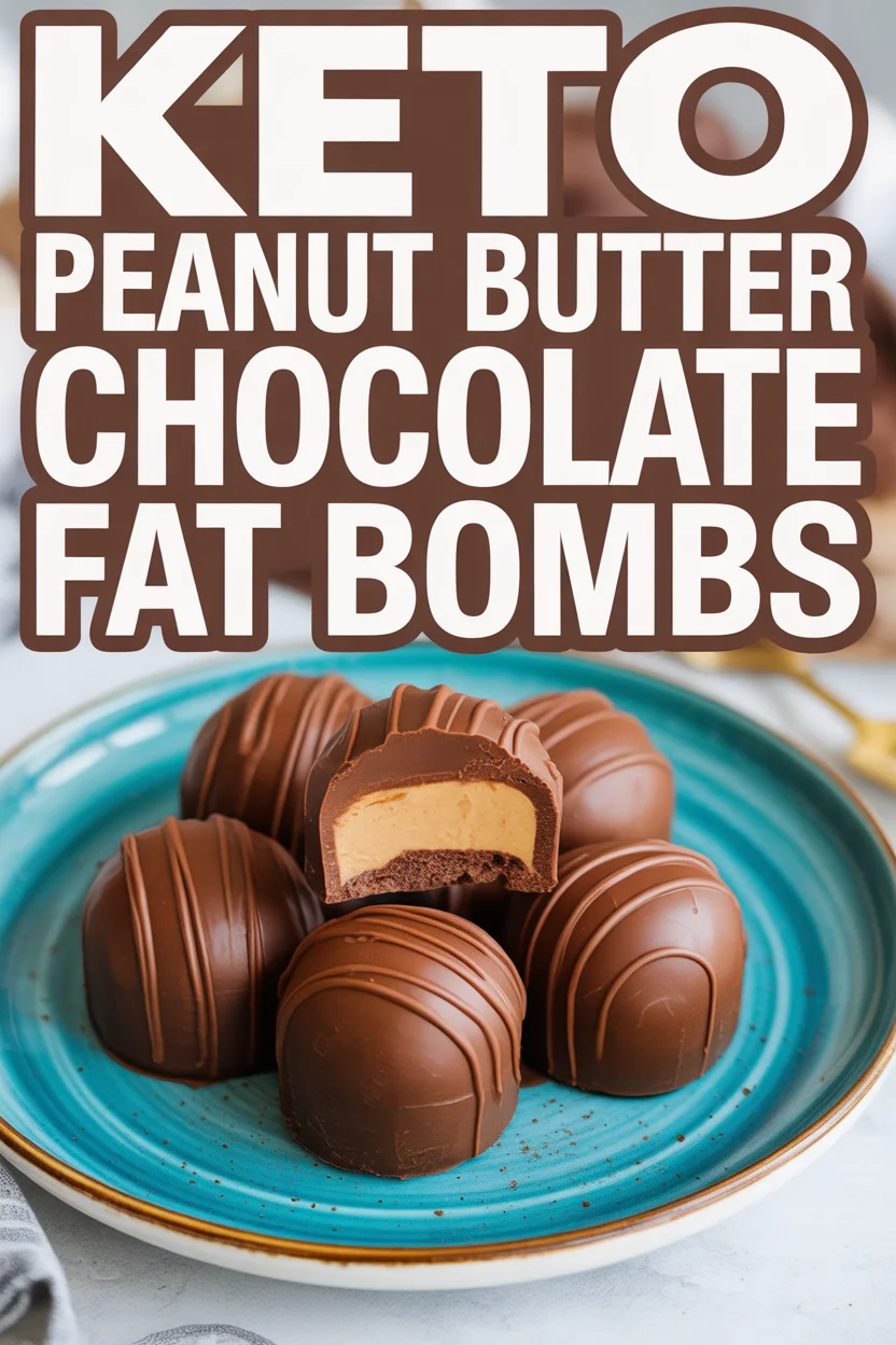 Keto Peanut Butter Chocolate Fat Bombs