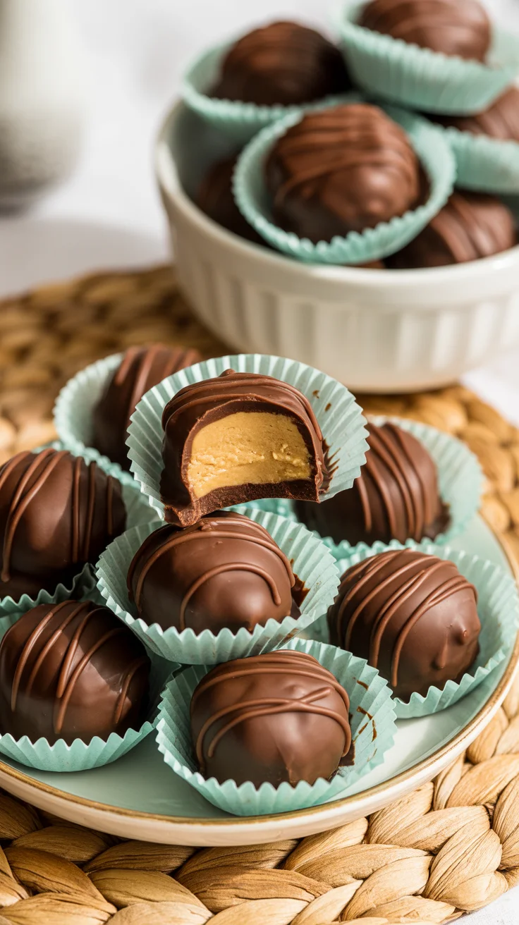 Keto Peanut Butter Chocolate Fat Bombs