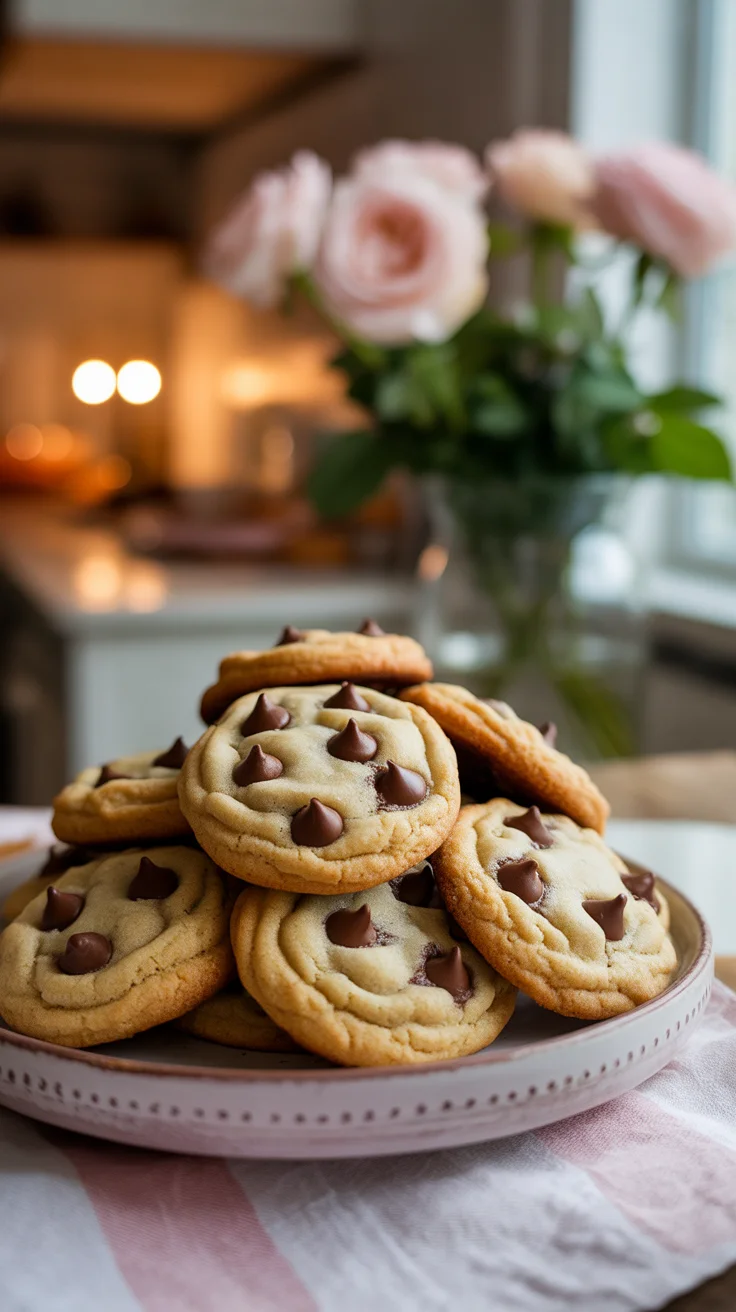 Keto Chocolate Chip Cookies Gooey Centers