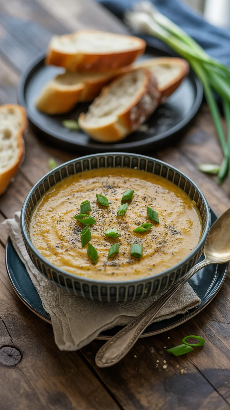 Cheddar Garlic Herb Potato Soup