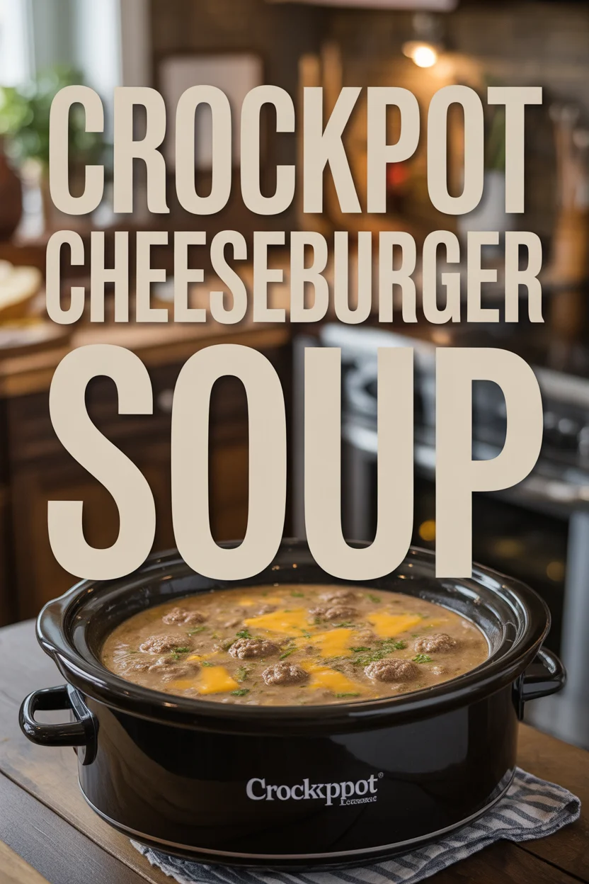 Crockpot Cheeseburger Soup