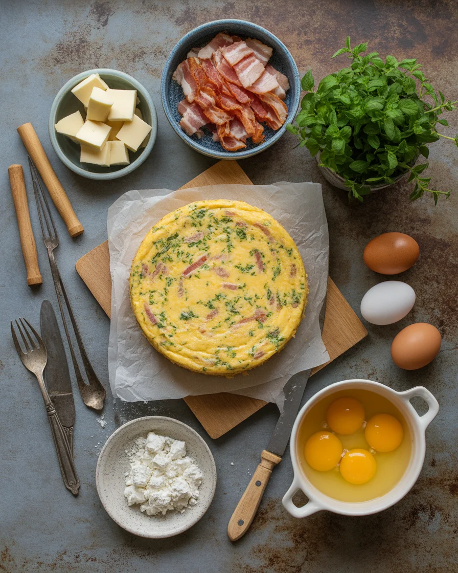 Irresistible Cheese & Bacon Strata Cake to Brighten Your Morning