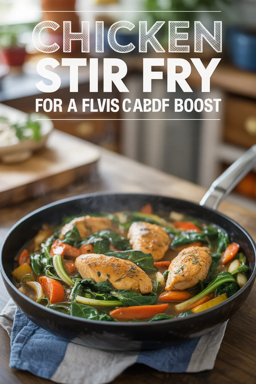 chicken stir fry with swiss chard
