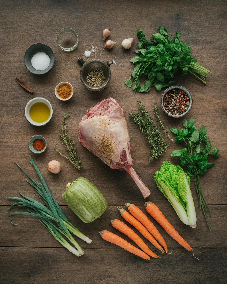 Slow Cooker Roast Lamb Leg