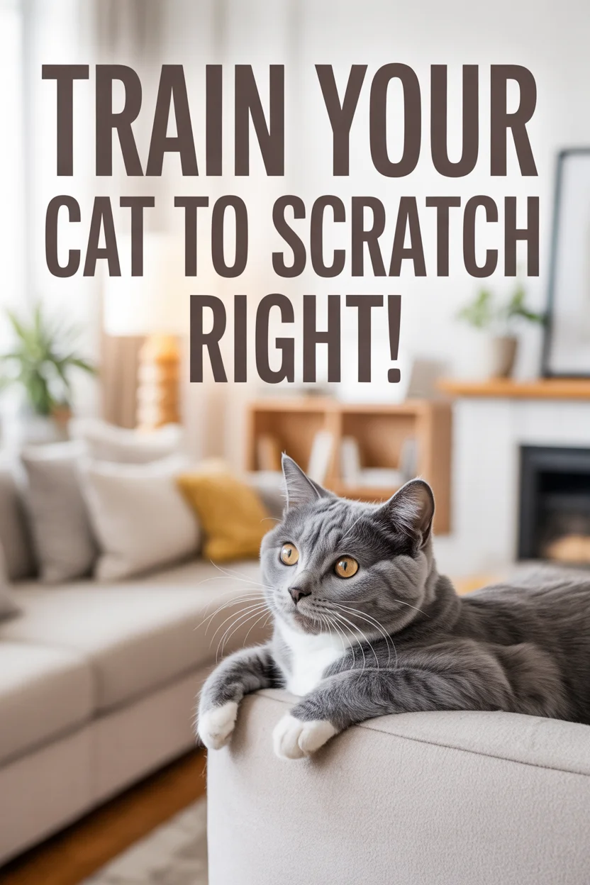 how to train a cat to use a scratching post