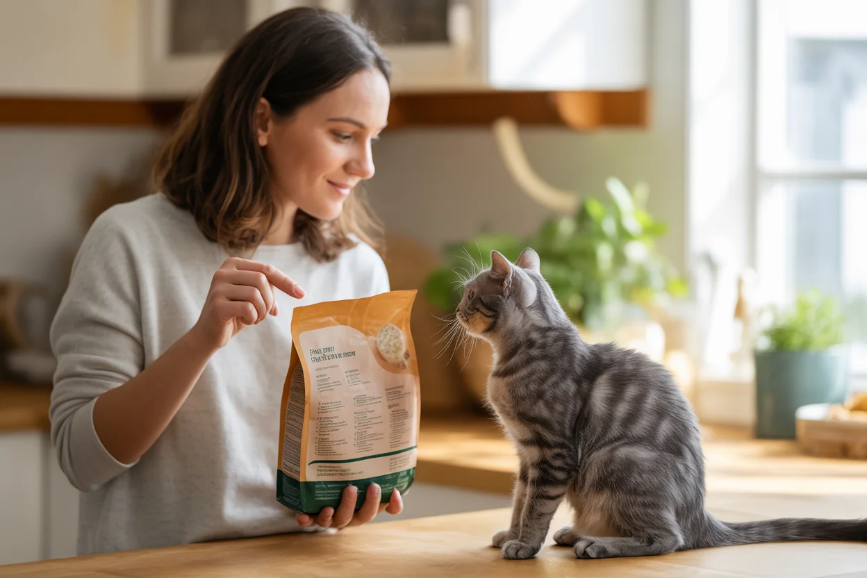 how to transition cat to new food