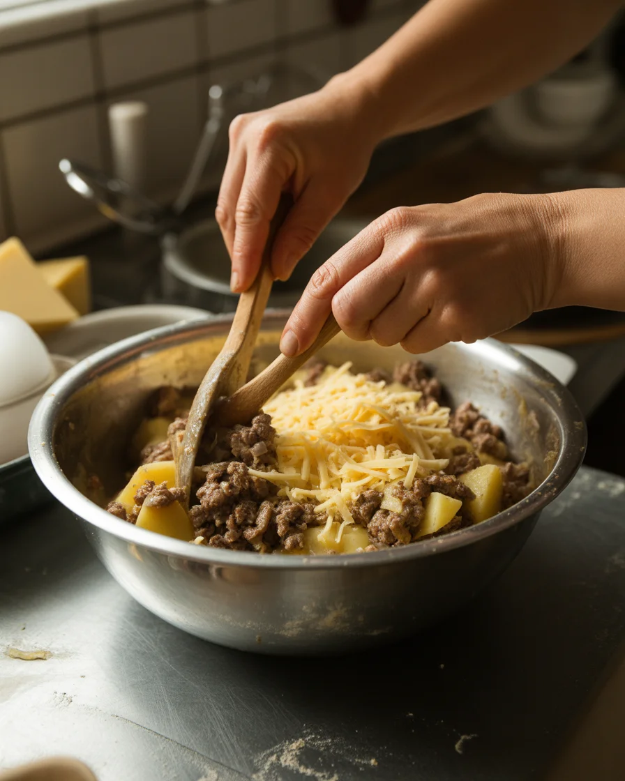 Crockpot Taco Hash Brown Casserole