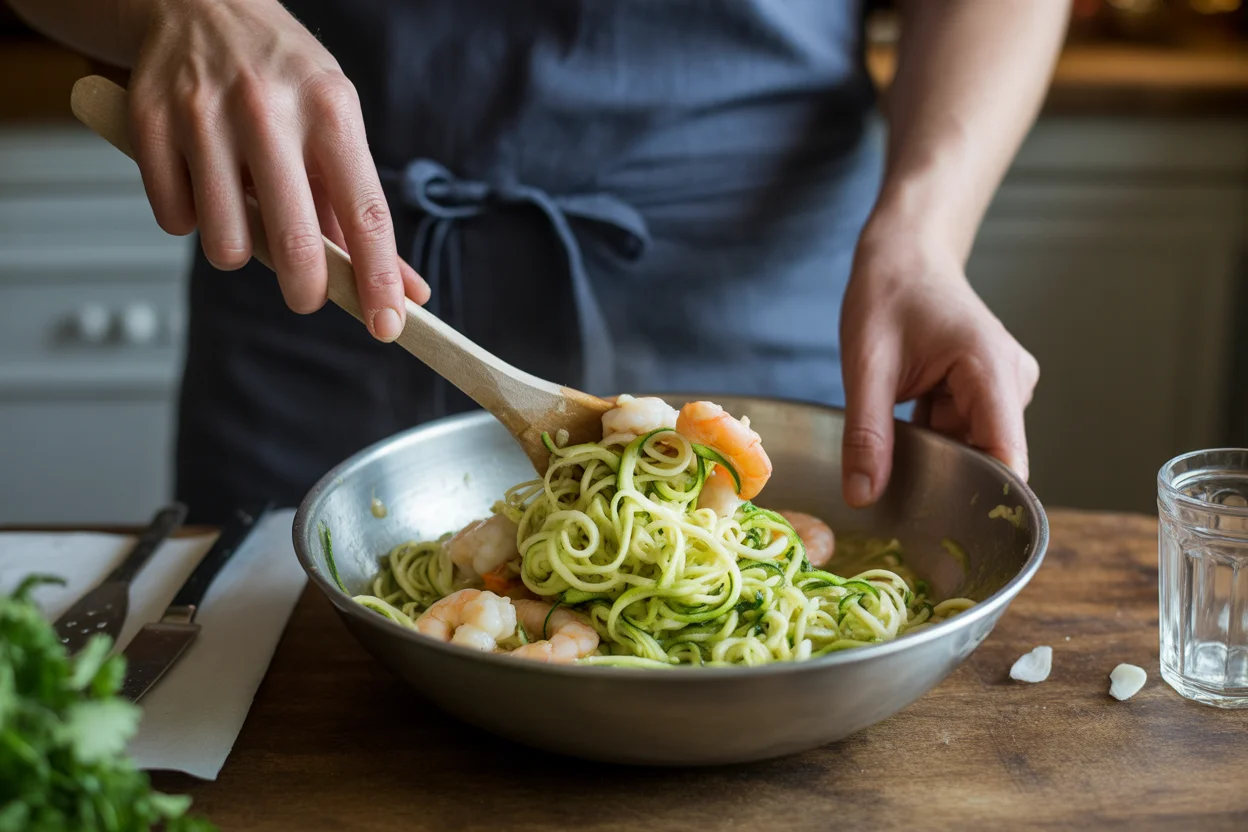 shrimp and zucchini noodles recipe