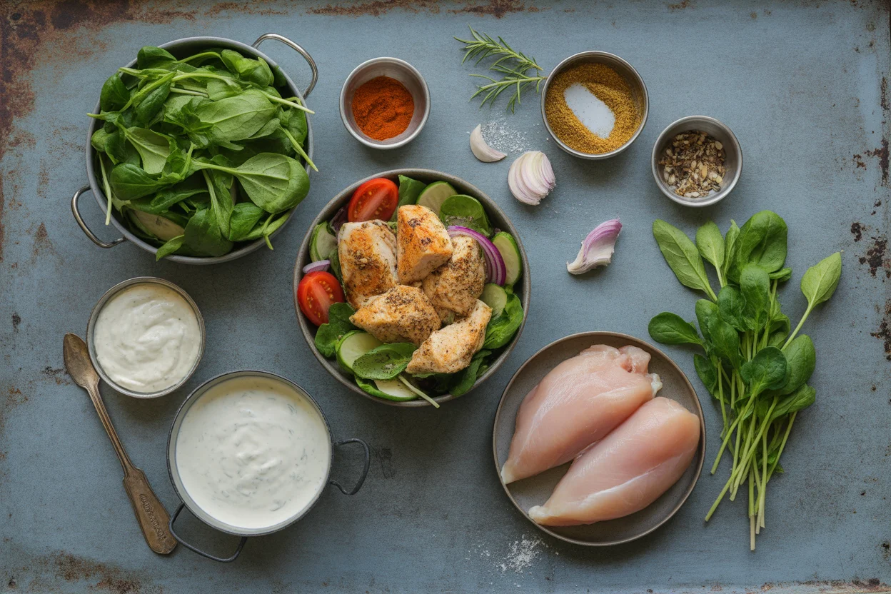 greek chicken bowl with tzatziki healthy