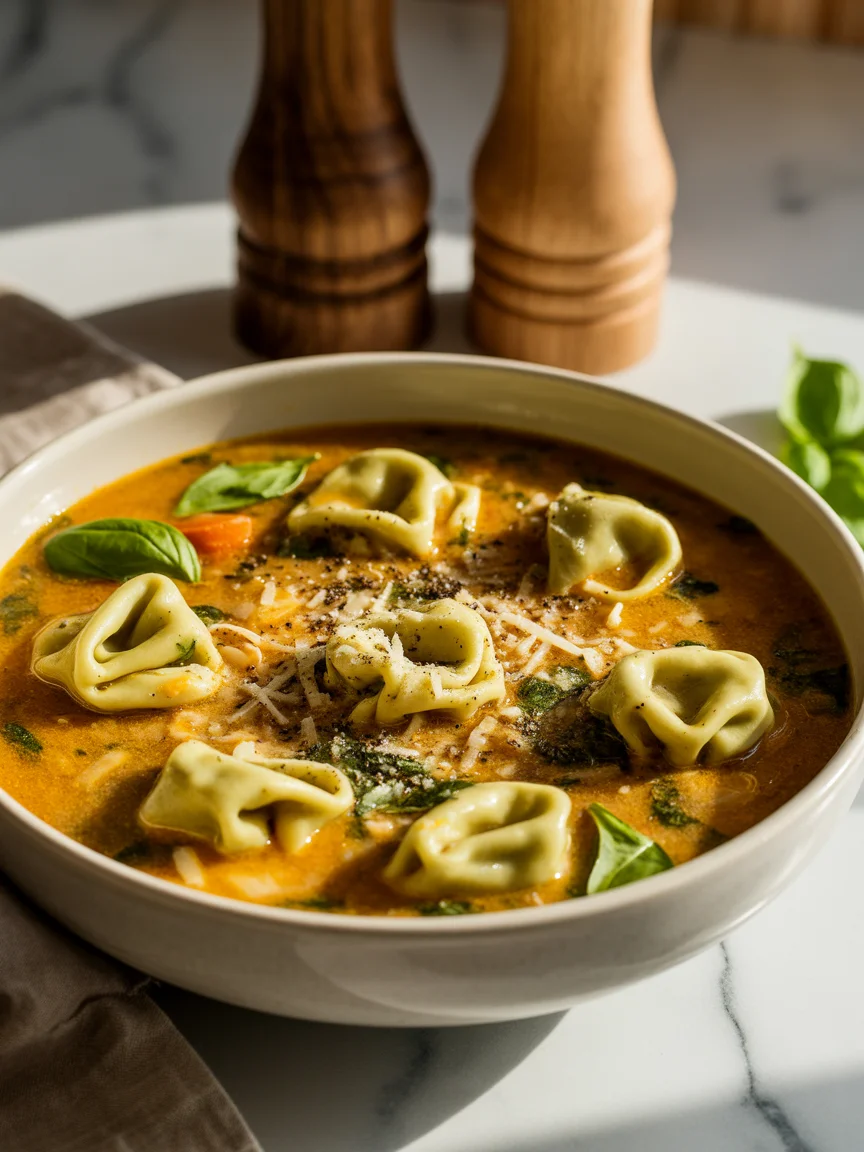 Spinach Tortellini Soup