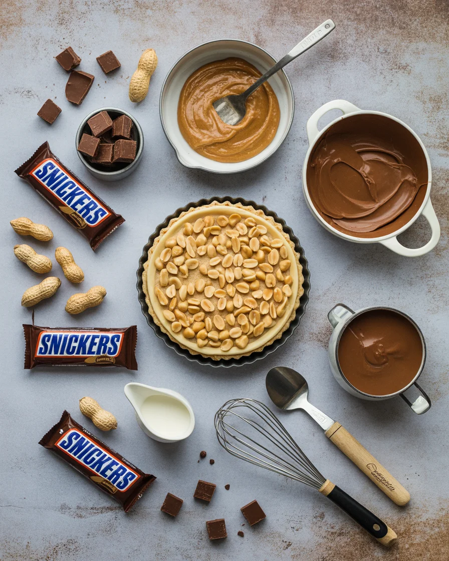 Irresistible No-Bake Snickers Pie Recipe
