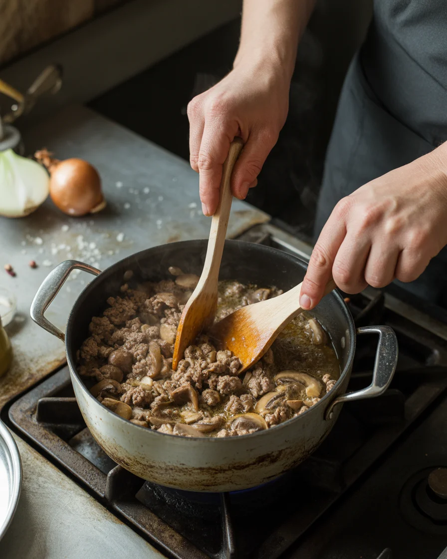 Quick & Delicious 30 Minute Ground Beef Stroganoff Recipe!