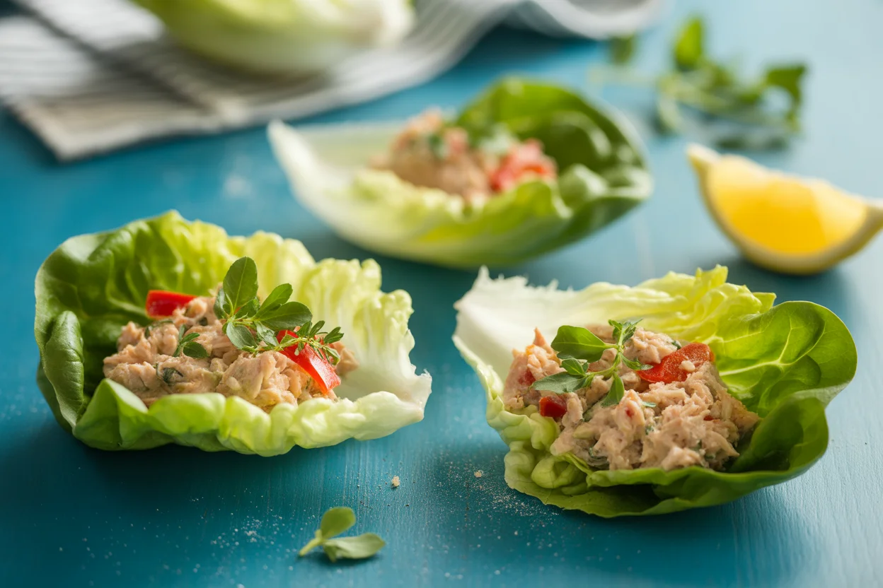 Easy and Delicious Tuna Salad Lettuce Wraps for a Healthy Meal