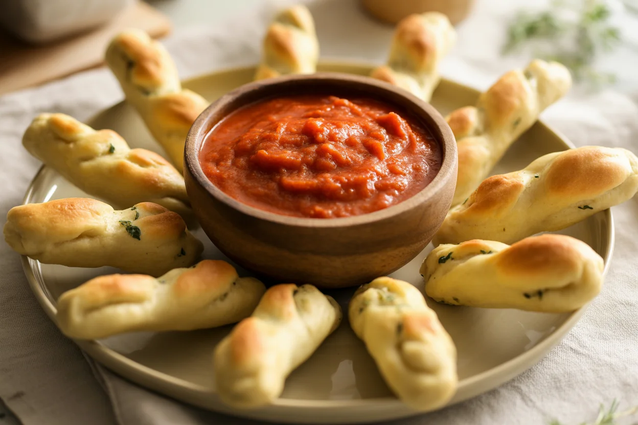 Caprese Salad with GF Breadsticks