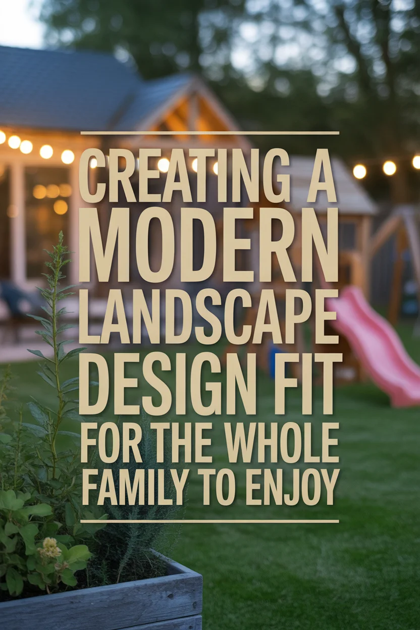 A modern landscape design fit for the whole family