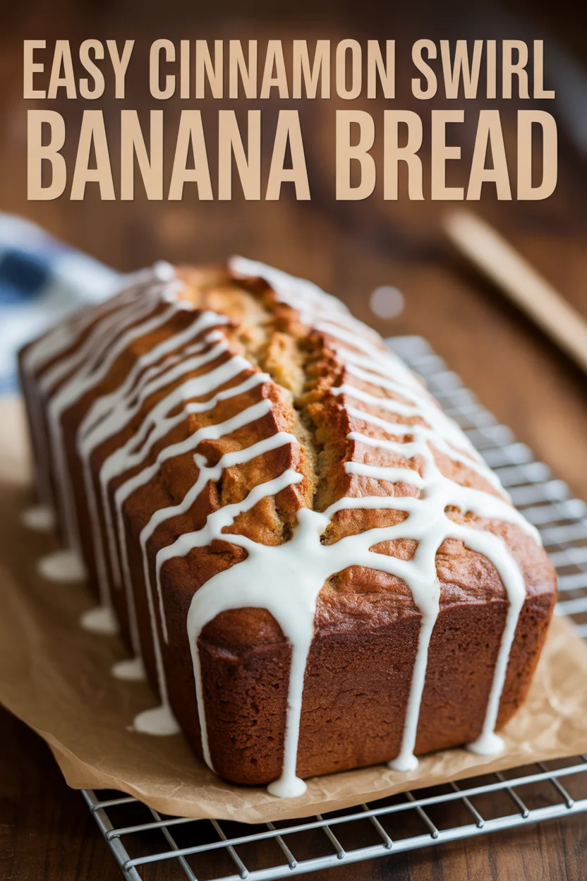 Easy Cinnamon Swirl Banana Bread