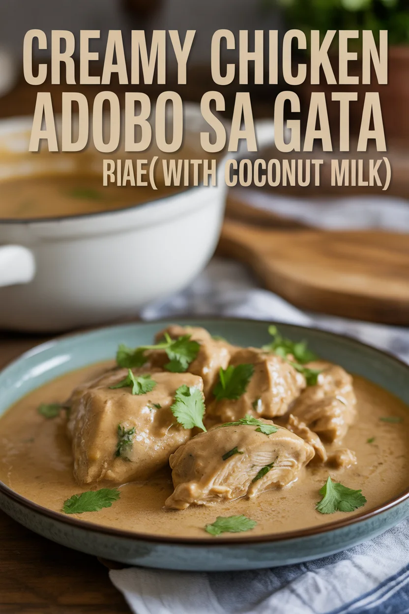 Chicken Adobo sa Gata