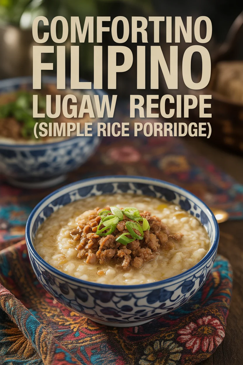 Comforting Filipino Lugaw Recipe (Simple Rice Porridge)