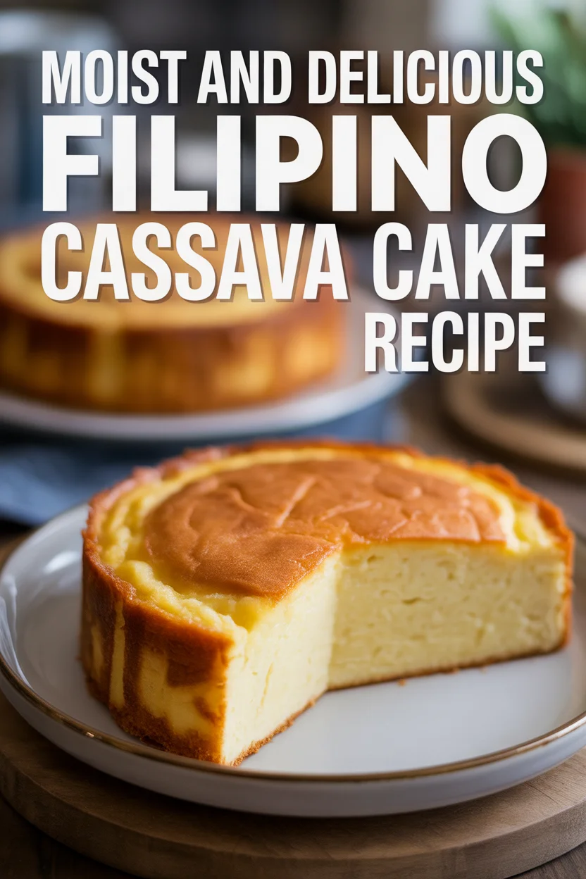 Moist and Delicious Filipino Cassava Cake Recipe
