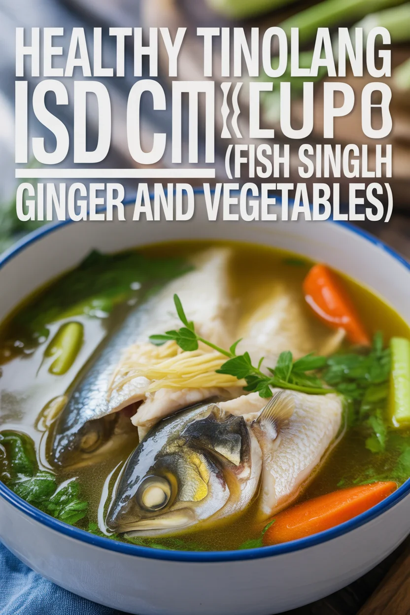 Healthy Tinolang Isda Recipe (Fish Soup with Ginger and Vegetables)