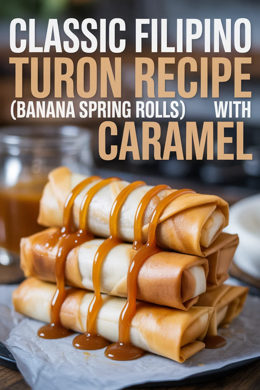 Classic Filipino Turon Recipe (Banana Spring Rolls with Caramel)