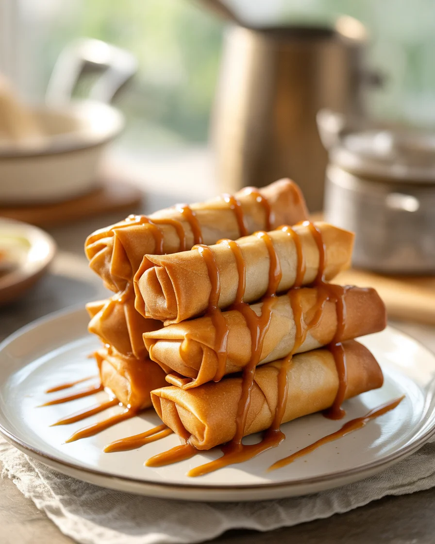 Classic Filipino Turon Recipe (Banana Spring Rolls with Caramel)