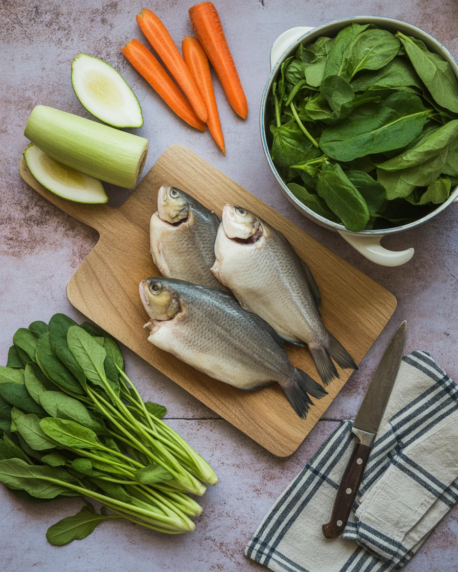 Healthy Tinolang Isda Recipe (Fish Soup with Ginger and Vegetables)