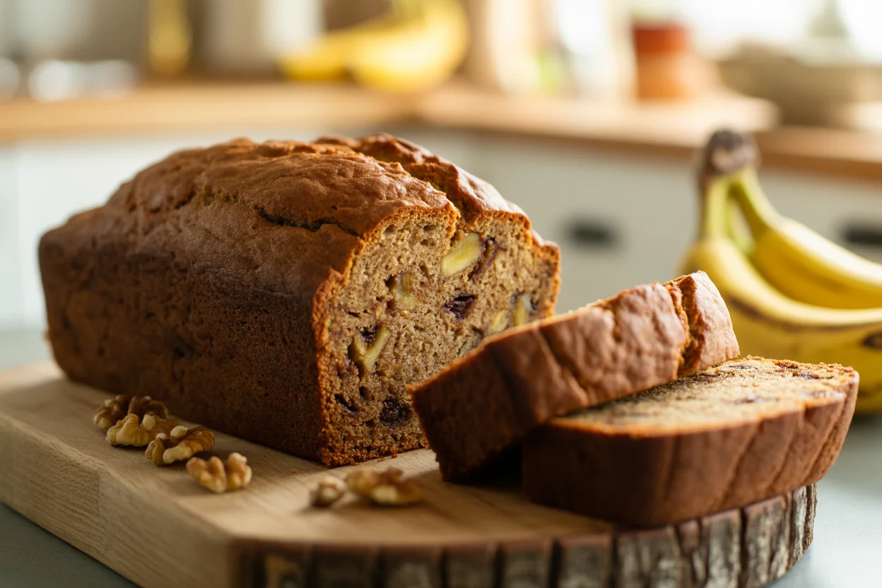 Deliciously Moist Banana Bread Walnuts Recipe You'll Love! 2 Banana Bread Walnuts