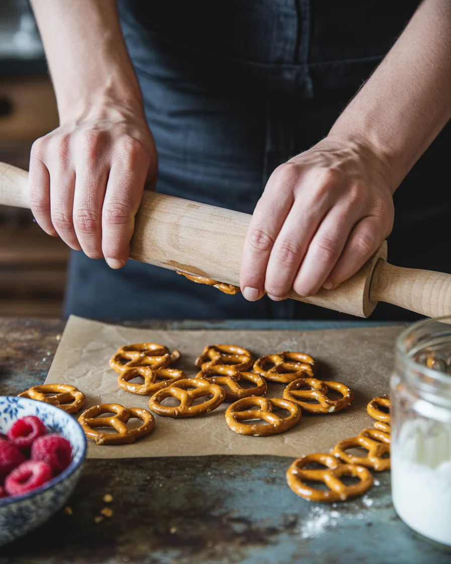 raspberry pretzel salad