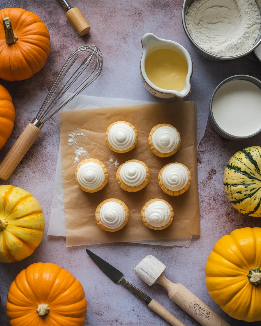 Jack-o’-Lantern Cream Puffs