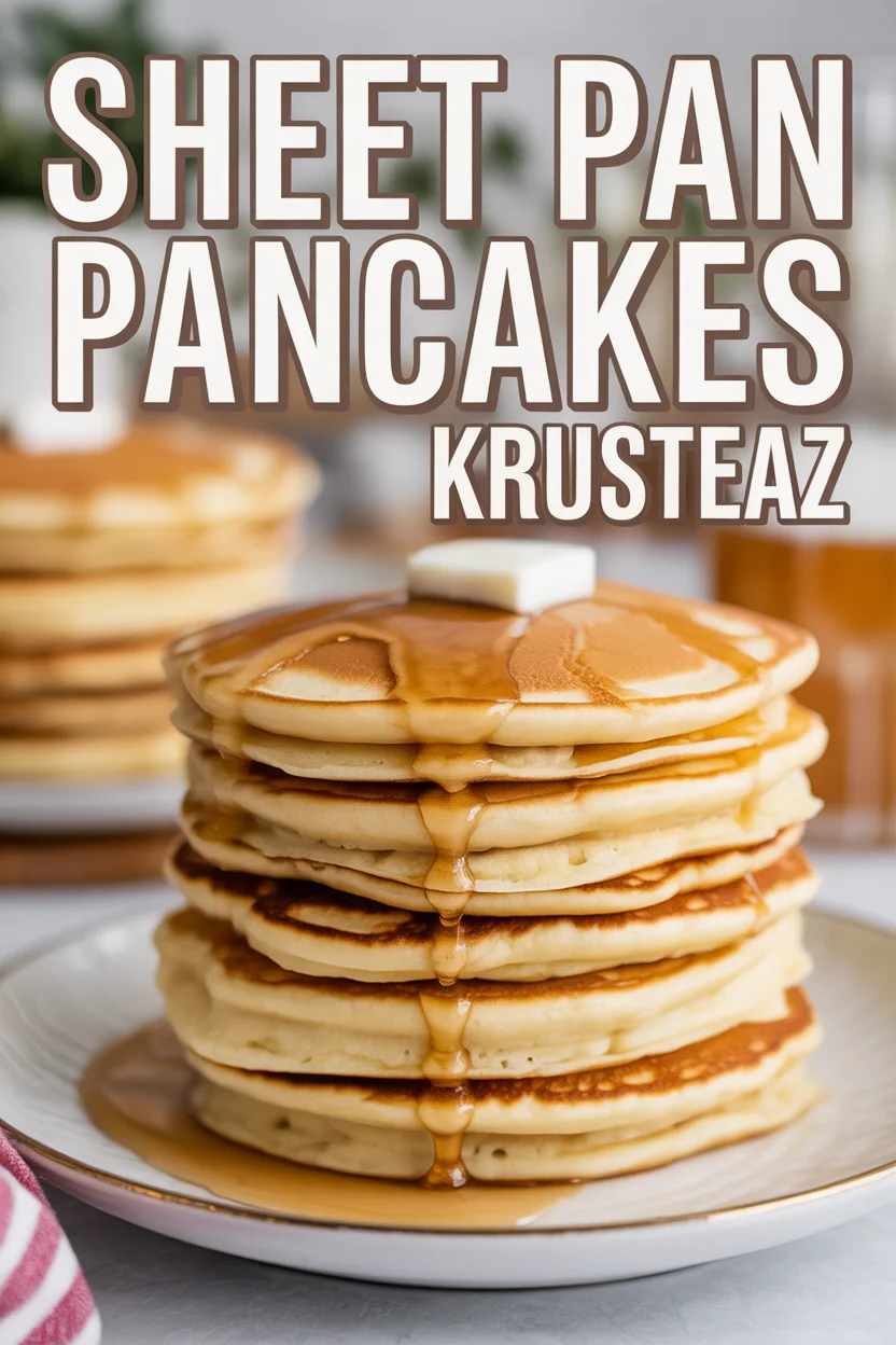 sheet pan pancakes krusteaz