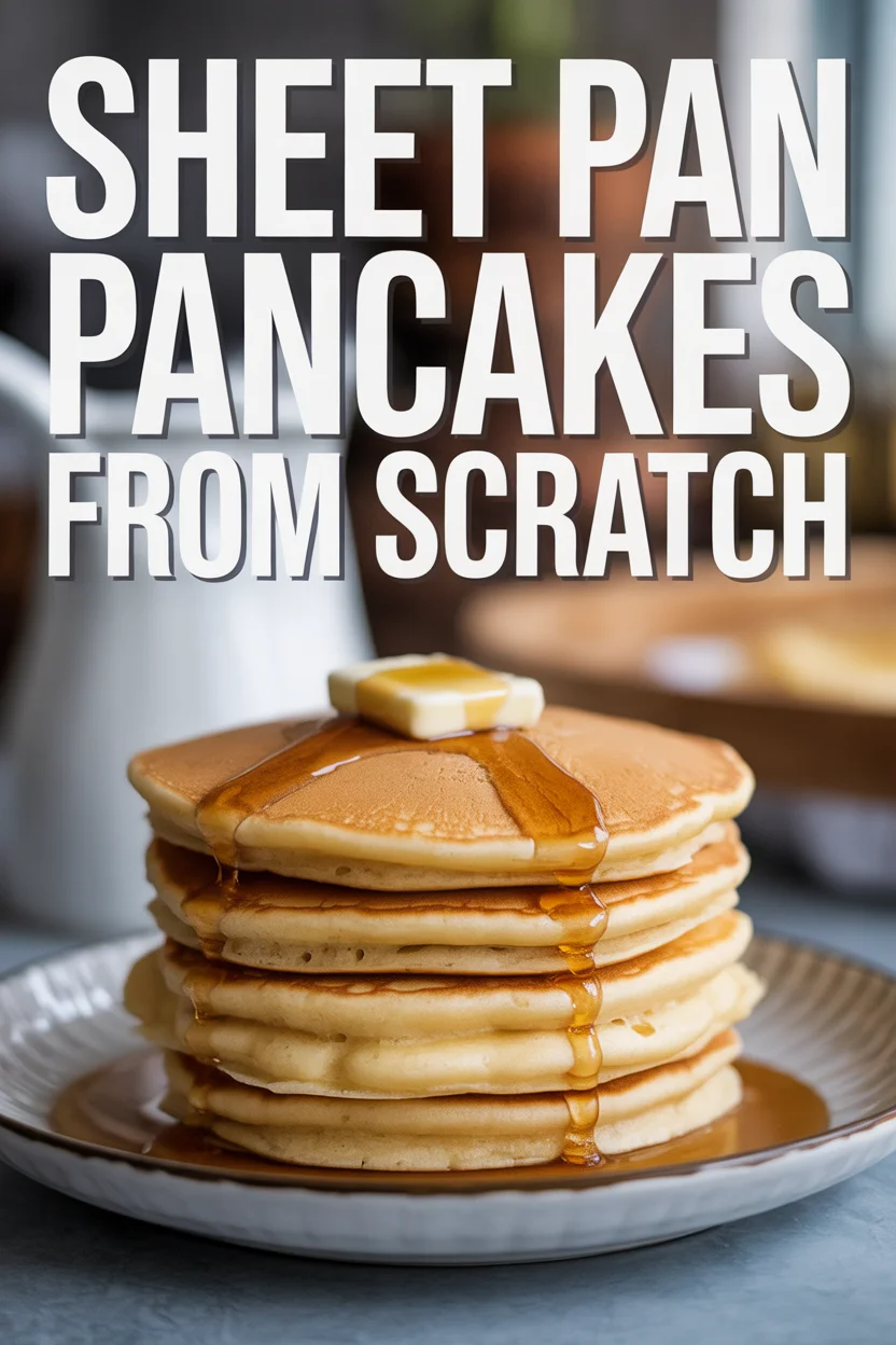 sheet pan pancakes from scratch