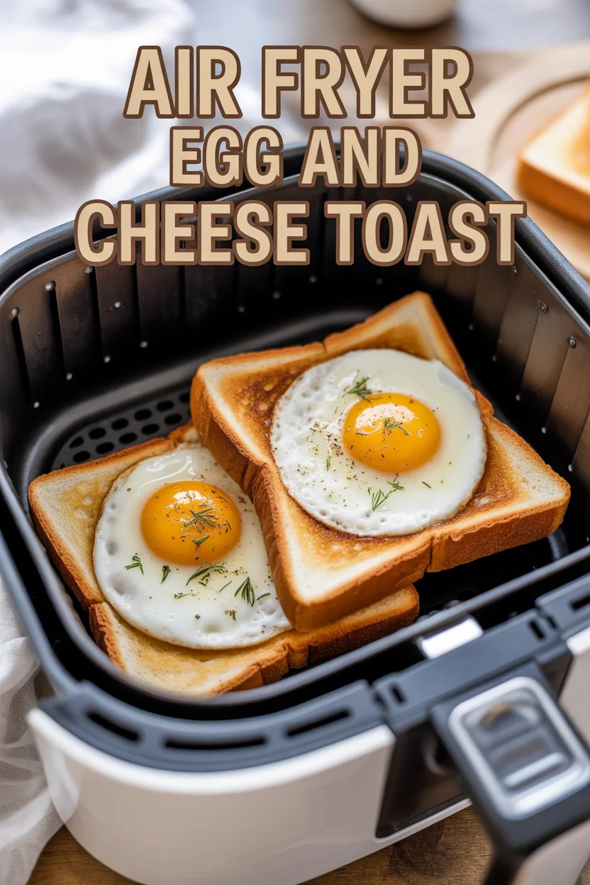 Air Fryer Egg and Cheese Toast