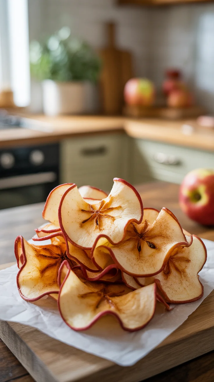 Air Fryer Cinnamon Apple Chips
