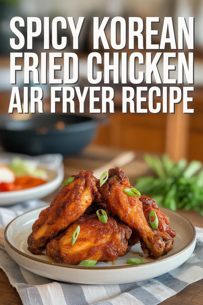 Spicy Korean Fried Chicken Air Fryer Recipe