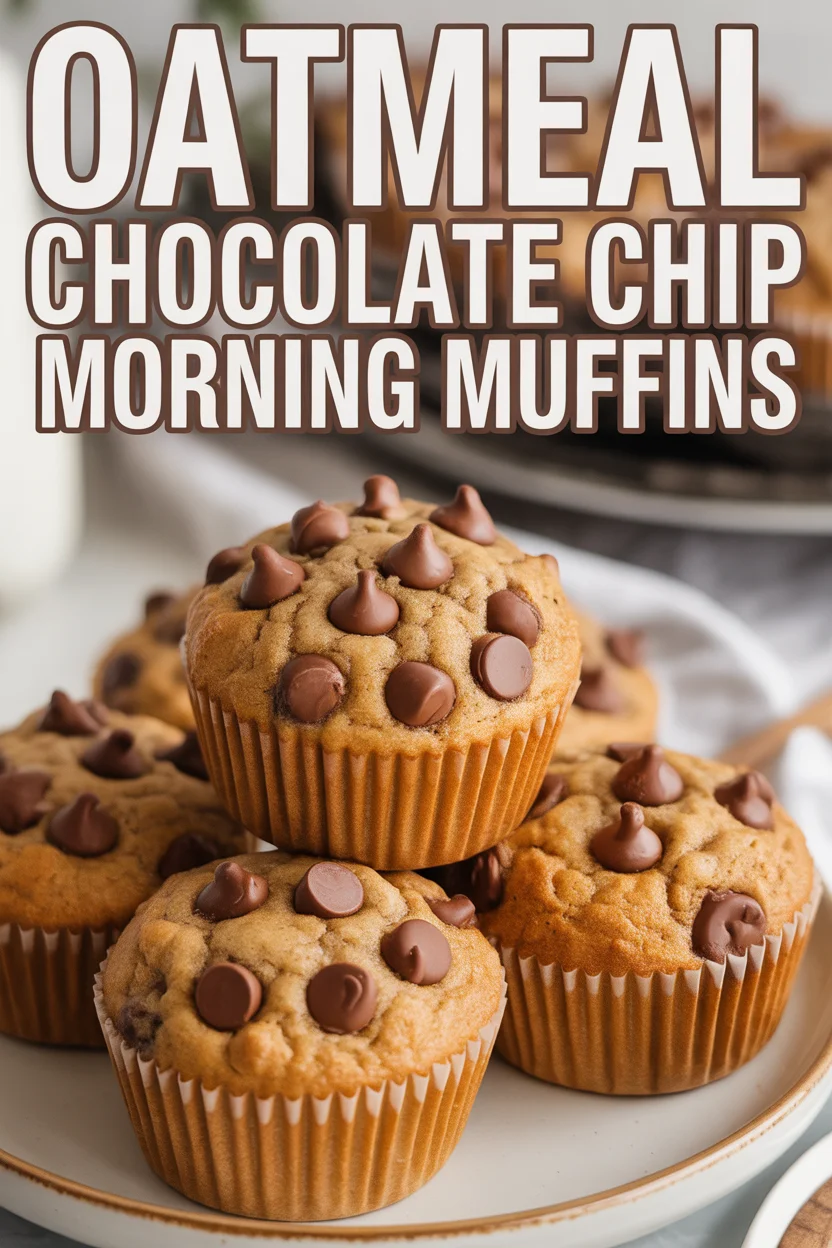 Oatmeal Chocolate Chip Morning Muffins
