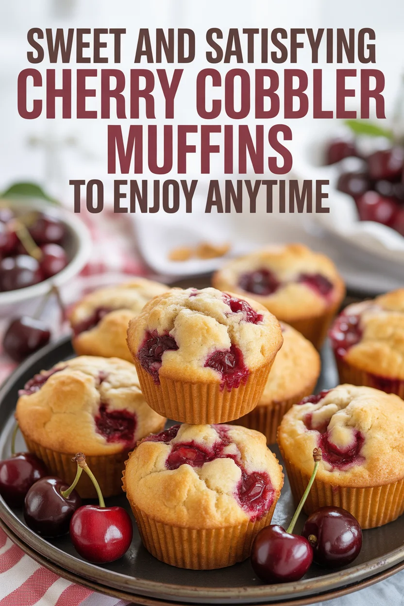 Cherry Cobbler Muffins