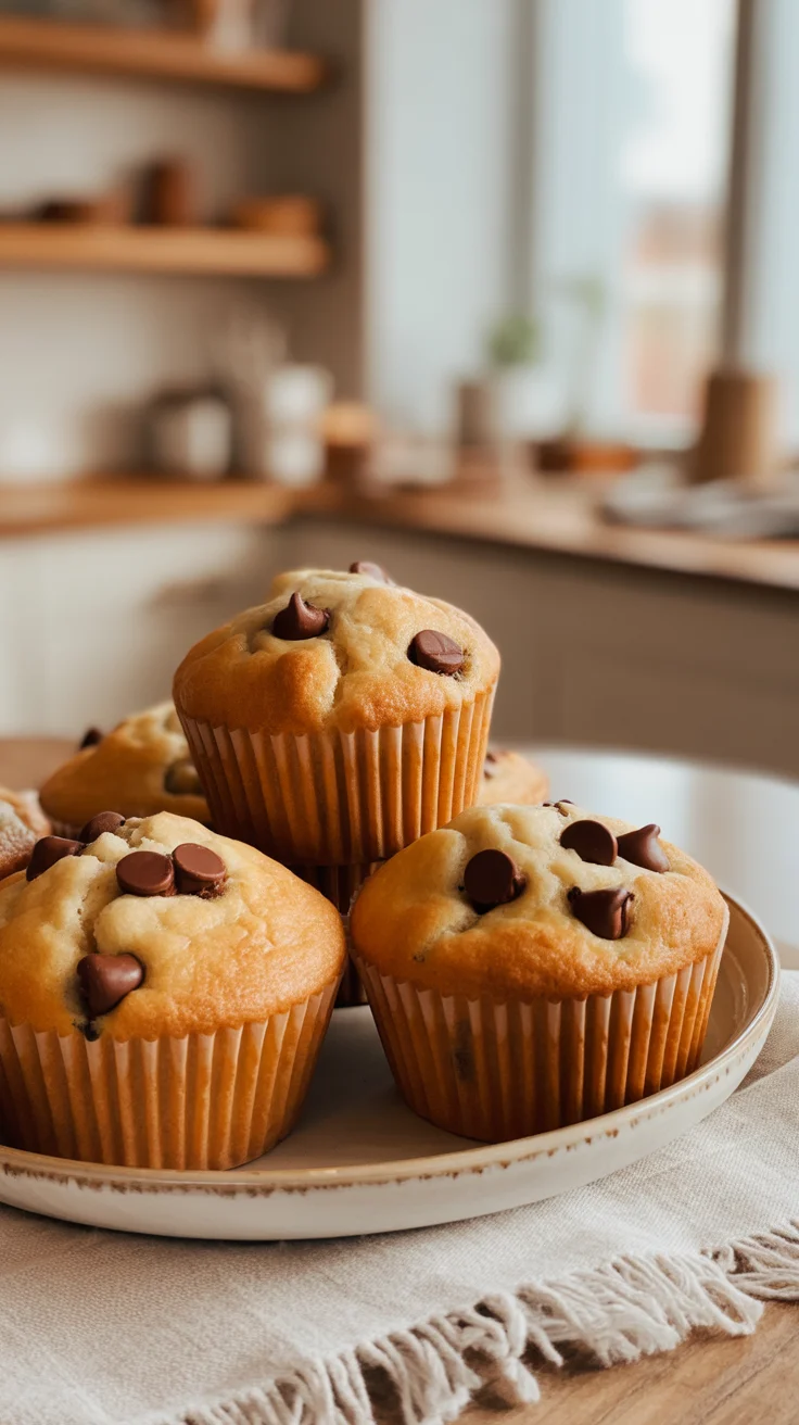 Oatmeal Chocolate Chip Morning Muffins