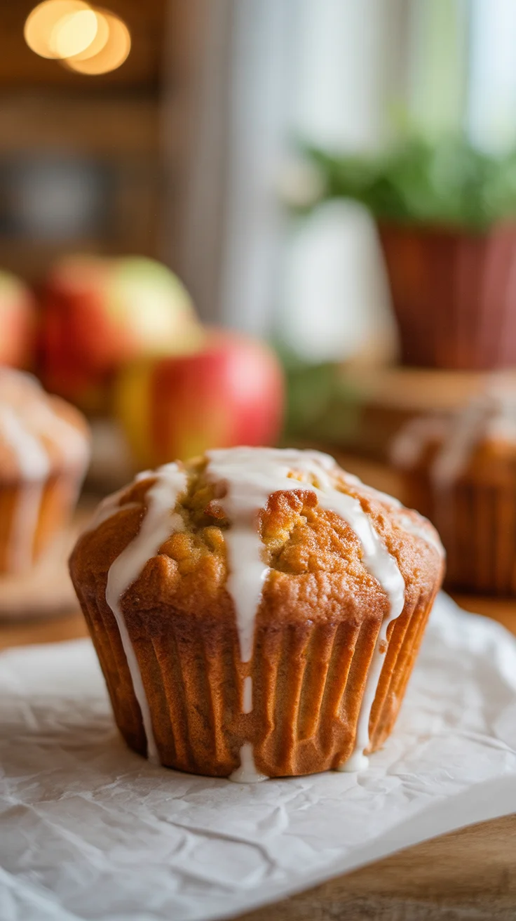 Deliciously Soft Apple Cinnamon Greek Yogurt Muffins
