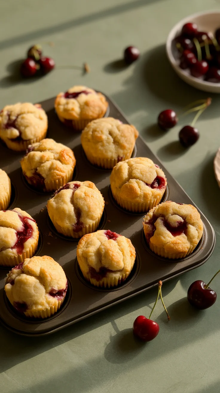 Sweet and Satisfying Cherry Cobbler Muffins to Enjoy Anytime
